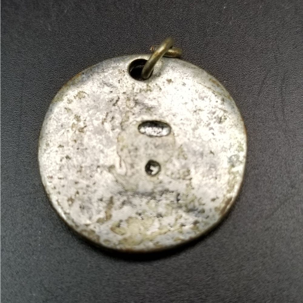 Solid silver nugget necklace pendant. P114 - Picture 2 of 2